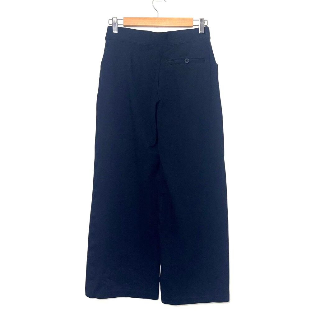 Spanx Ponte Wide Leg Cropped Pant - Black S - Picture 2 of 6
